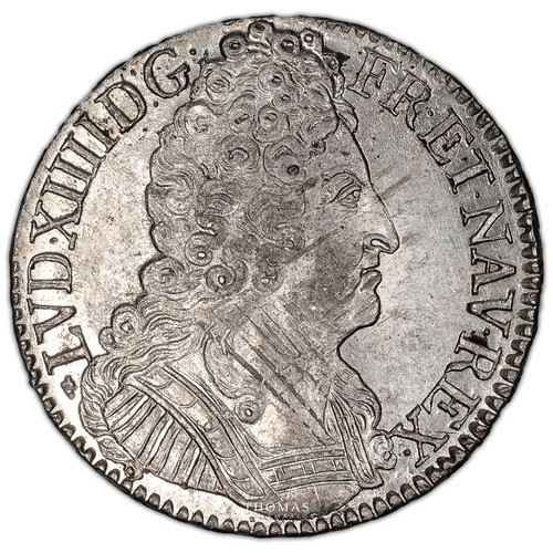 France louis xiv écu aux - xiv,