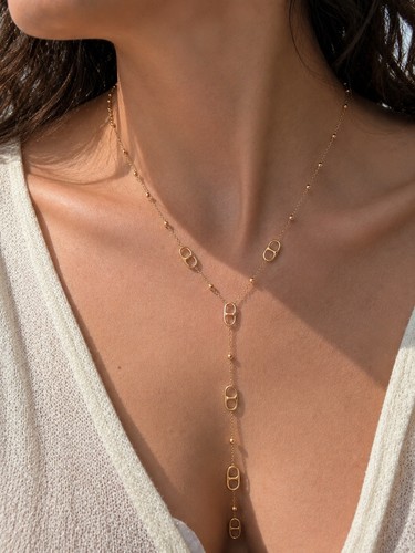 Collier chaîne lariat - chaîne, y