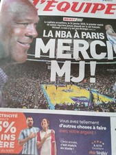Michael JORDAN. Journal L Équipe. NBA à paris. Mars 2019