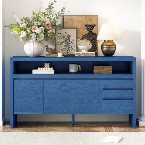 W60 navy blue wooden - w60",