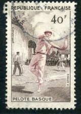 PHOTO CONTRACTUELLE FRANCE OBLITERE N ° 1073 SPORT // PELOTE BASQUE