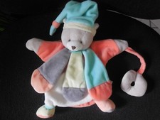 521/ DOUDOU ET COMPAGNIE marionnette collector chat ours pêche menthe