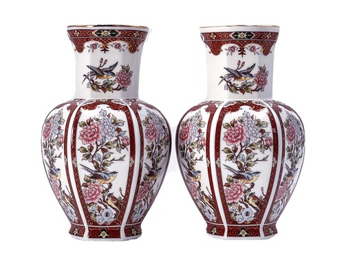 Vintage vase porcelaine - 2x, en