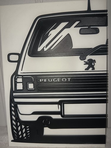 Peugeot 205 gti wall art - art,