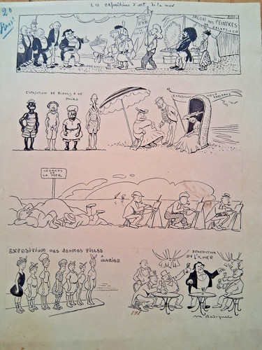 Dessin original signé maurice - dessin,