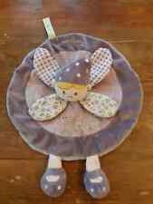 TITOUTAM DOUDOU FEE PLAT SIDONIE ROND MAUVE VIOLET GRIS PETALES, TBE