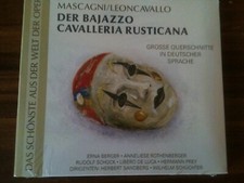 cd der bajazzo cavalleria rusticana mascagni/ leoncavallo
