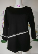 *** TEE SHIRT COP.COPINE 40 NEUF HAUT BLOUSE M 3/4 L 3 ***