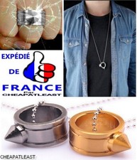 Bague De Combat Collier Self Défense Pointe brise glace