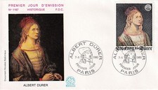Enveloppe 1er jour 1167 1980 Tableau Albert Dürer Peintre
