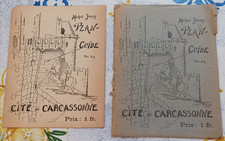 michel jordy ancien plan guide touristique de la cite de carcassonne
