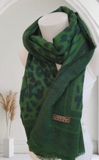 Écharpe Laine Et Cachemire Motifs Léopard Douce Chaude Étole Châle 