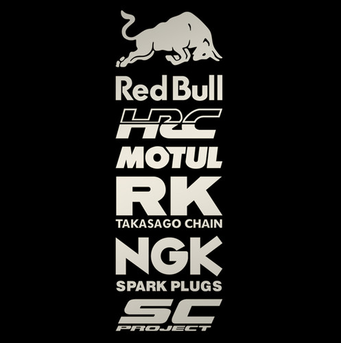 Autocollants sponsors moto