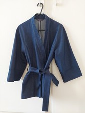 Marks and Spencer veste coton femme - bleu - EU 40 / UK 12 - style japonais 