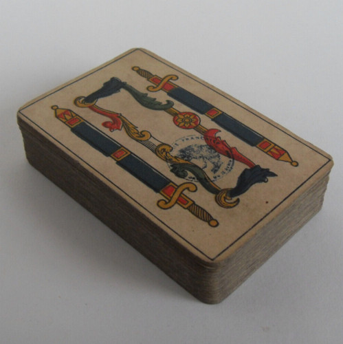 1890 jeu cartes aluette - 1890,