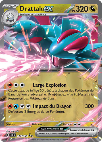 Carte pokémon drattak - carte, drattak-ex