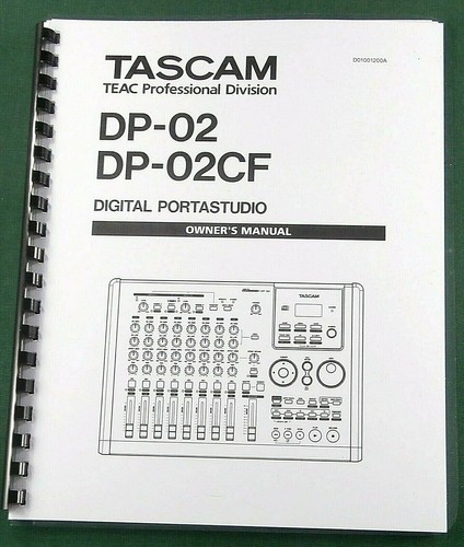 Tascam dp 02cf owner s - tascam, dp-02cf