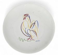 Pablo Picasso Porcelaine de Limoges Coq signé era Jean Lurçat