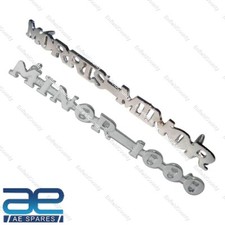 Vintage Coffre Arrière Badge Motif Autocollant Morris Minor & 1000 Set Chrome