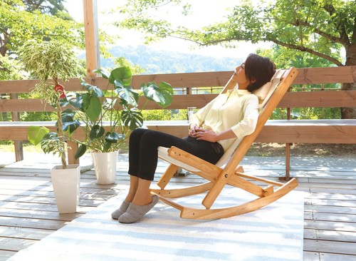 Fauteuil bascule bois - en,