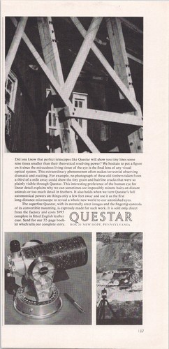 Questar vintage magazine - questar,