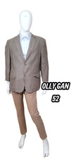Olly Gan Taille 52   Superbe veste de costume homme doublée beige en lin