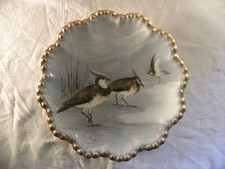 ASSIETTE 1908 par MAUREIL CHAPEAU et CHARLES peinte par L.DUVAL VANNEAU HUPPÉ