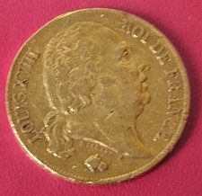 Louis xviii francs gold - francs, /gold