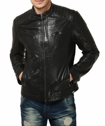 Manteau fin veste motard - veste, en