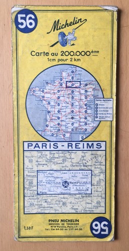 Ancienne carte michelin 56 - carte,