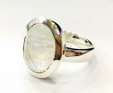Naturel Pierre de Lune Précieuse Avec 925 Bague en Argent pour Homme #1048