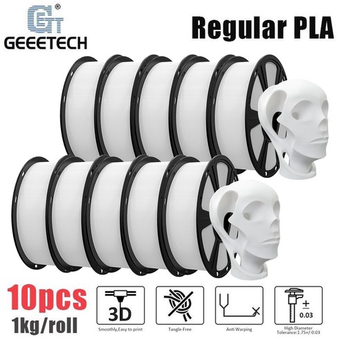 10kg blanc geeetech pla - 10kg,
