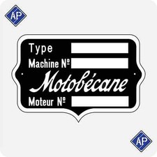 Plaque de cadre Motobécane