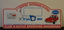 Rare Plaque Rallye 3èmes Montées Historiques De Bona 2004 Alpine A110 COUPÉ GT4
