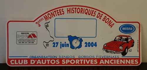 Rare plaque rallye 3èmes - plaque,
