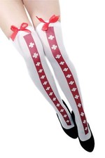 Bas Cuissardes Bas Longs Blanc