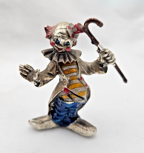 Figurine clown metal - clown, en