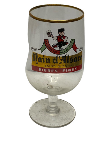 Rare ancien verre bière - rare,