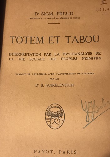 Freud totem tabou 1947 - et,