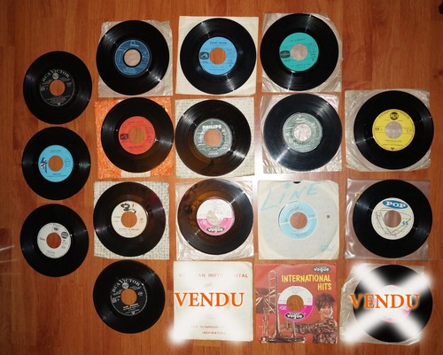 Lot vinyle 45t anciens sans - lot,