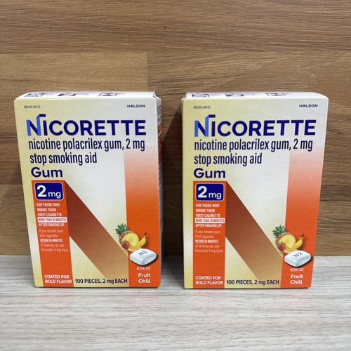 Packs nicorette nicotine gum - 2,