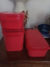 Lot 3 boîtes gamme signature tupperware TBE
