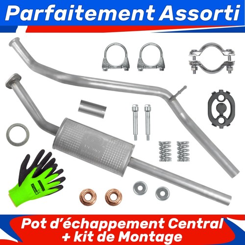 Pot échappement central - d’échappement,