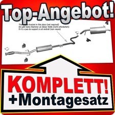 Pot d'échappement pour Peugeot 207 208 1.4 1.6 VTi échappement