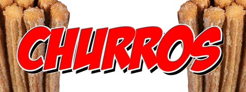 Churros concession decal - churros,