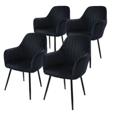 Lot de 4 chaises de salle à