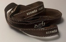 RUBAN HERMÈS PARIS MARRON