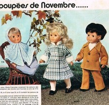 3 PATRONS POUPEE MODES ET