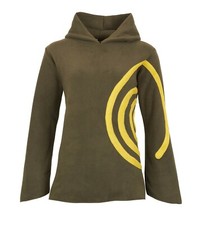 Pull polaire à capuche