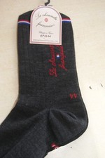 Chaussettes hautes laine grise - chaussettes,